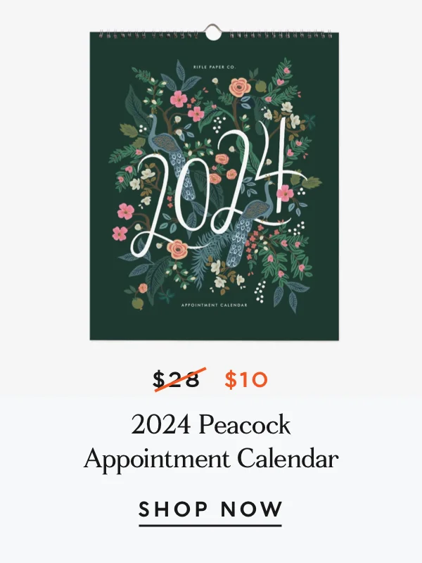 Shop 2024 Peacock Appointment Calendar