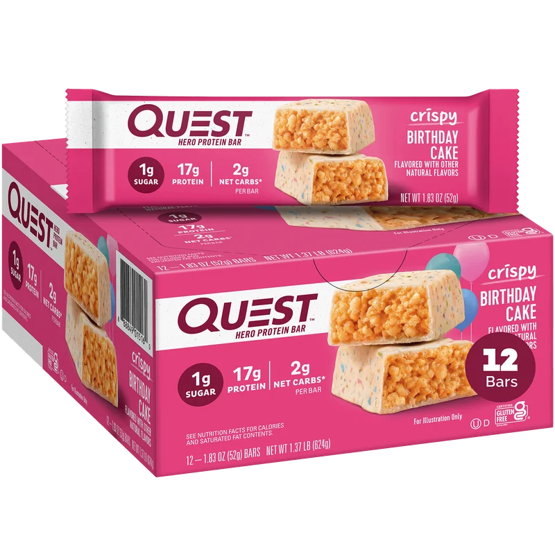 Image of Birthday Cake Crispy Hero Bars