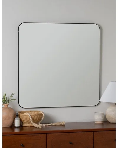 Ruth Square Mirror-Black