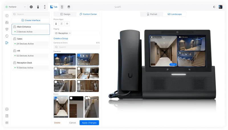 Cameras and door locks are instantly accessible with a single tap—turning every phone into a powerful control point for your entire UniFi system.
