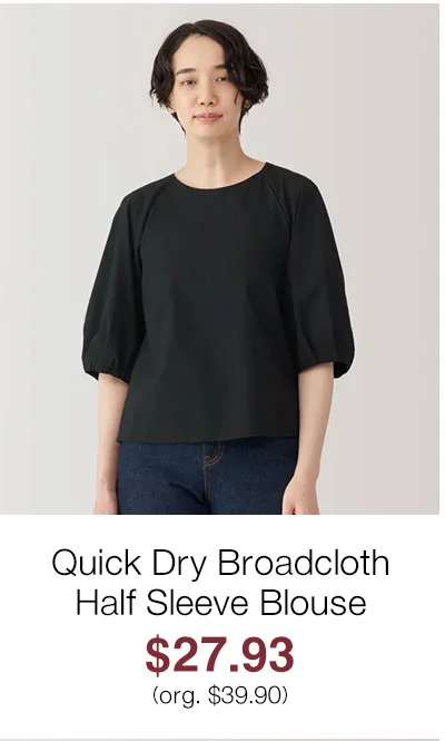Shop Women's Quick Dry Broadcloth Half Sleeve Blouse