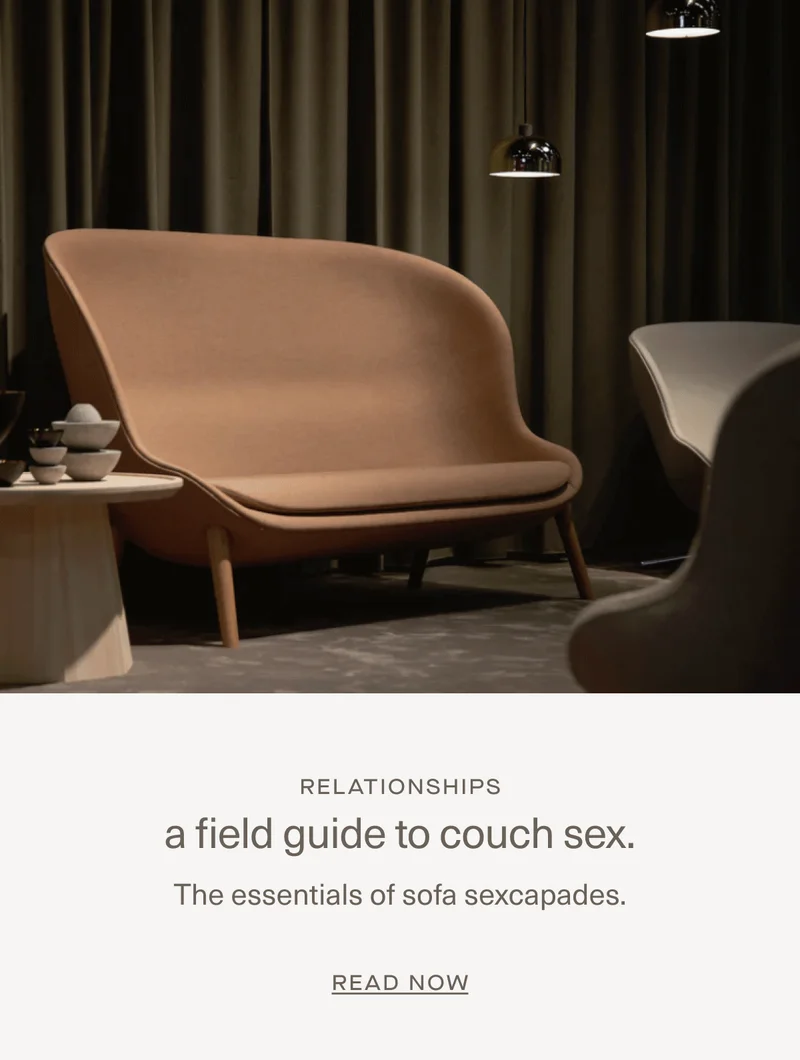 a field guide to couch sex.