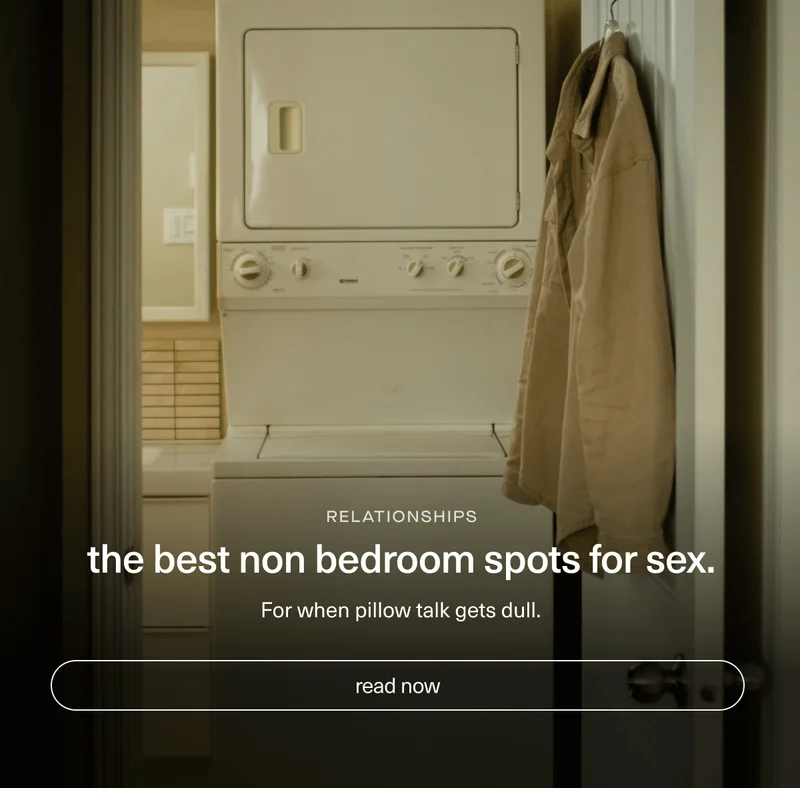 The best non-bedroom spots for sex.