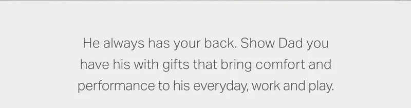 He always has your back.