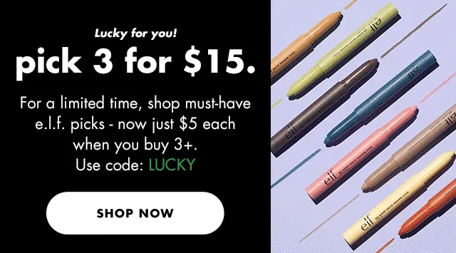 pick 3 for $15