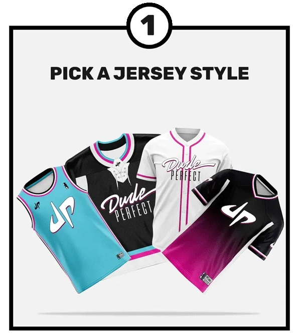 1) Pick your jersey style 2)Choose your color 3) Add a name 4) Add a number 5) Win Christmas.
