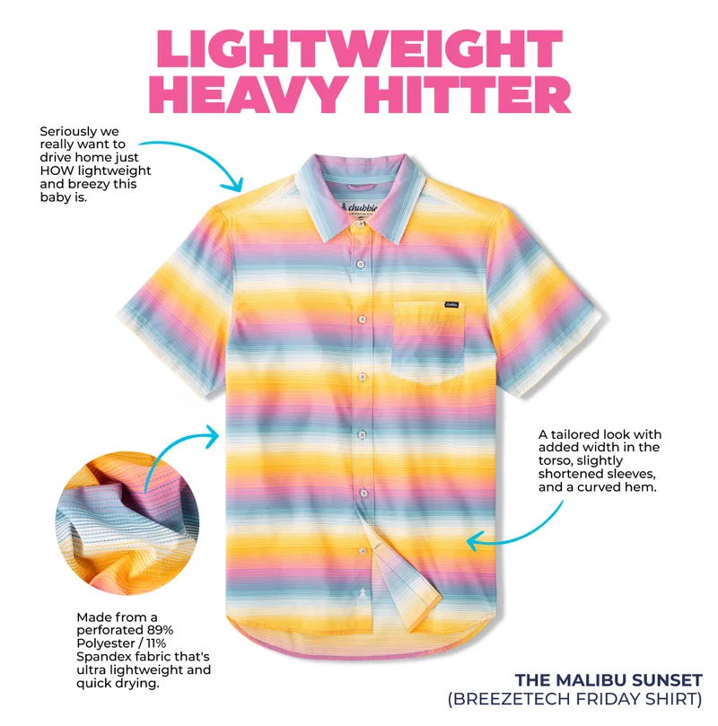 Breezetech Friday Shirt: The Malibu Sunset