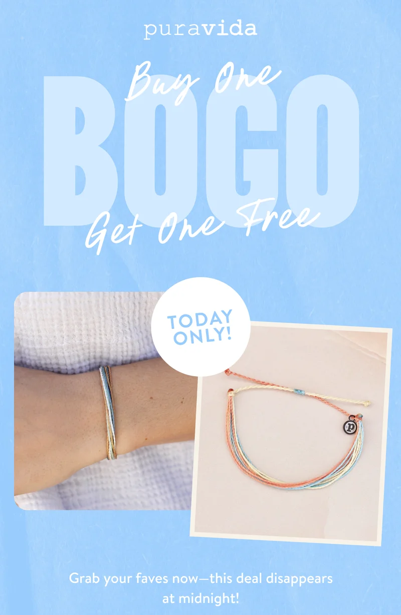 Buy One Get One Free - Today Only