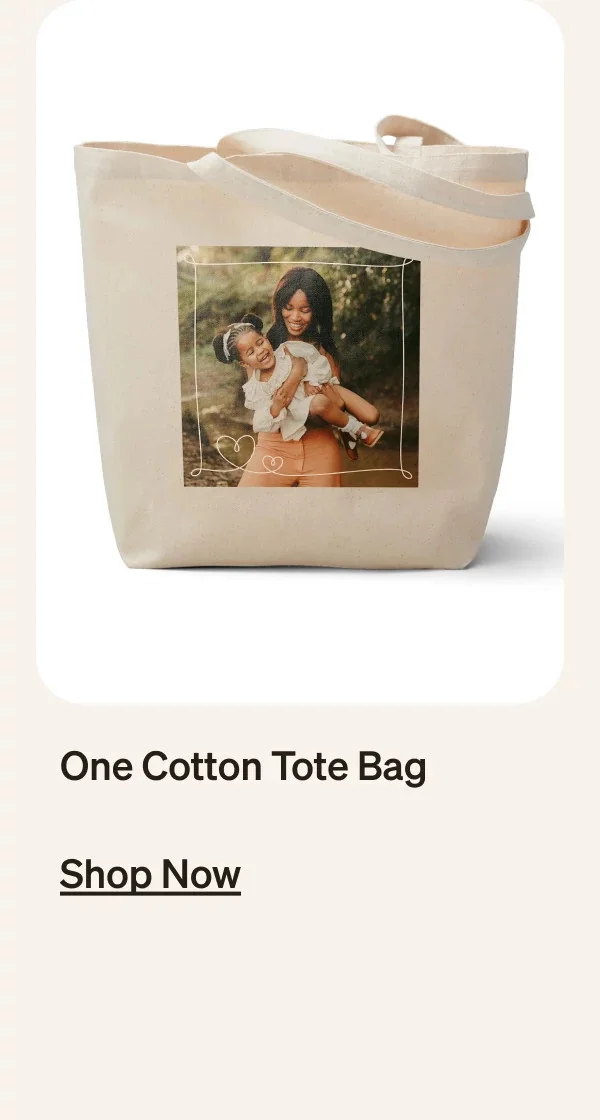 One Cotton Tote Bag