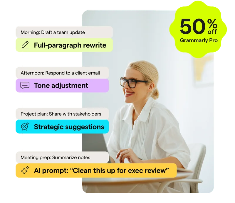 50% off | Grammarly Pro