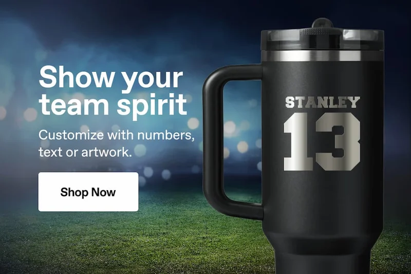 Show your team spirit. Customize with numbers, text or artwork. Shop Now.