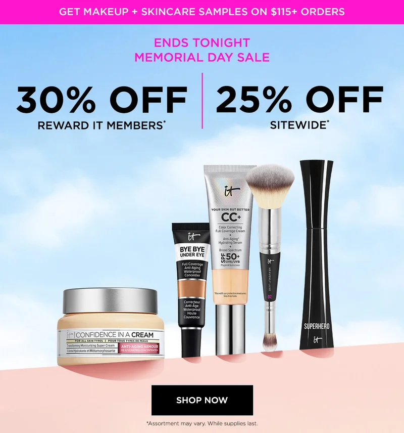 ENDS TONIGHT MEMORIAL DAY SALE