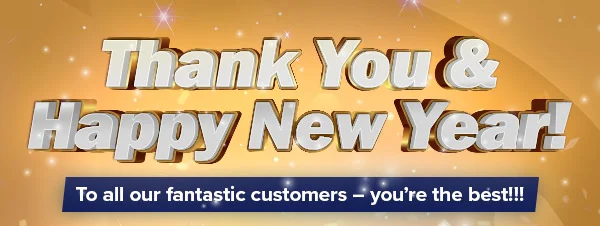 THANK YOU & HAPPY NEW YEAR!