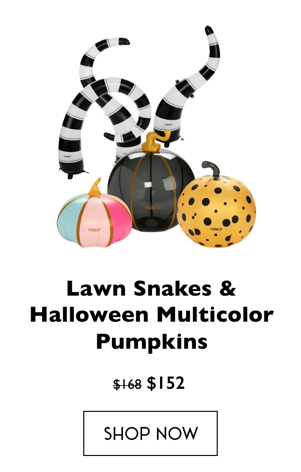 Lawn Snakes & Halloween Multicolor Pumpkins