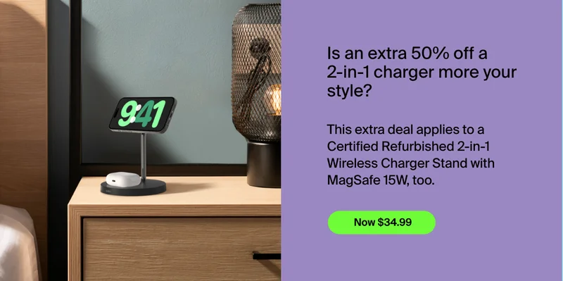 Or get an extra 50% off a Certified Refurbished 2-in-1 Stand.