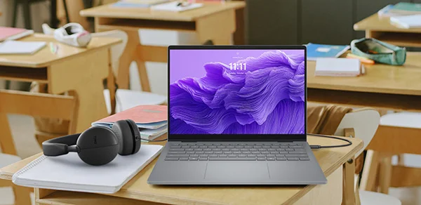 Laptop in a Classroom Setting