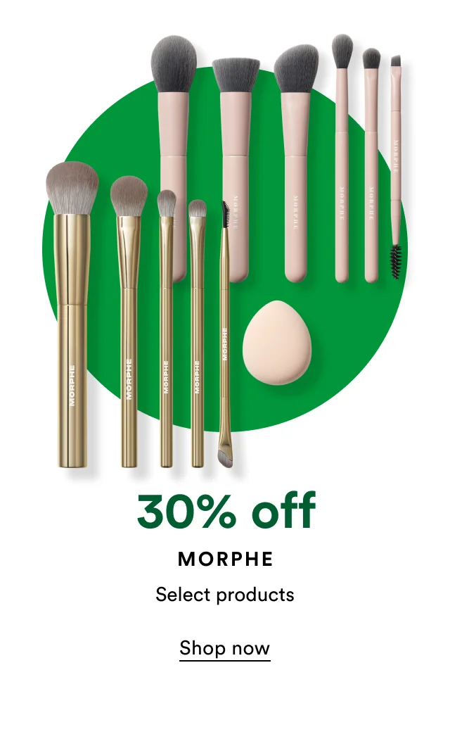 30% off Morphe Select products
