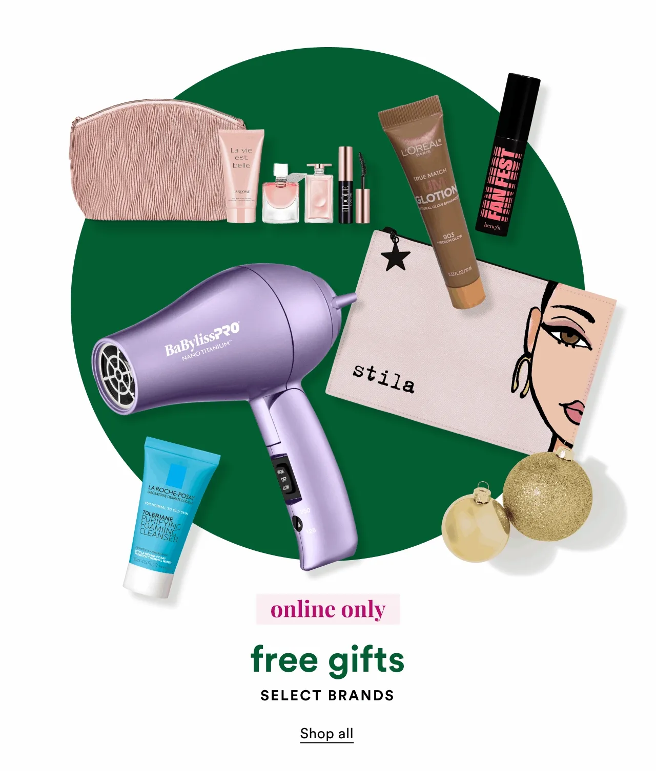 Online only free gifts | select brands