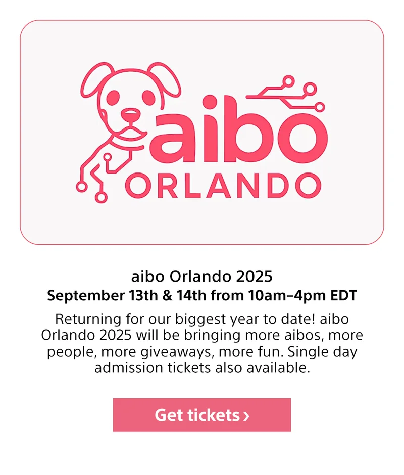 aibo Orlando 2025 September 13th and 14th from 10 am to 4 pm EDT | Get tickets