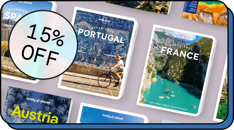 Selection of guidebook titles and promo code