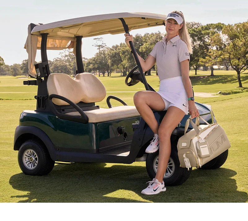 Nelly Korda & Golf Duffel