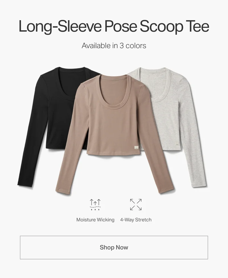 Long-Sleeve Pose Scoop Tee