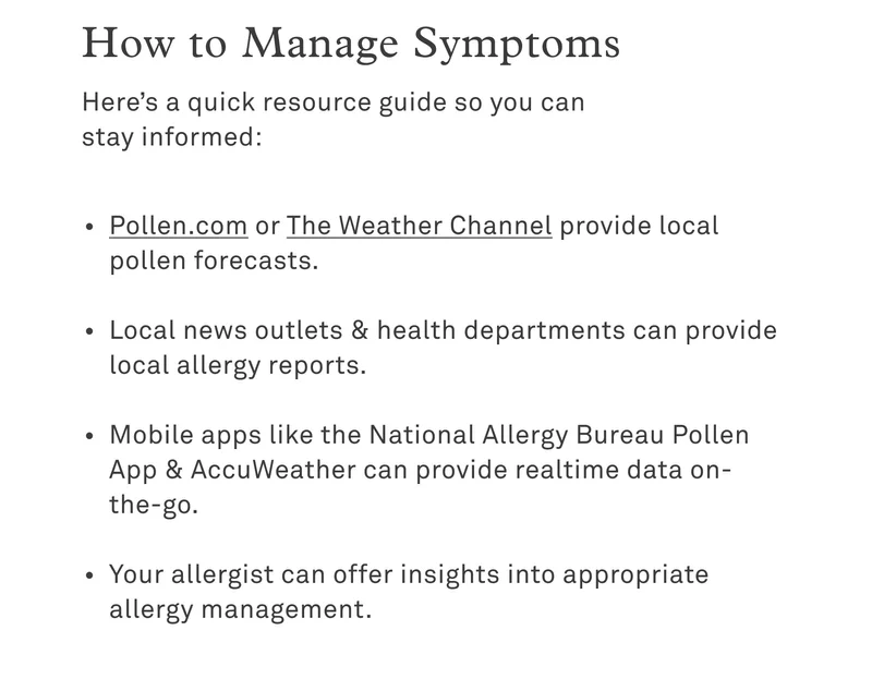 How to Manage Symptoms
