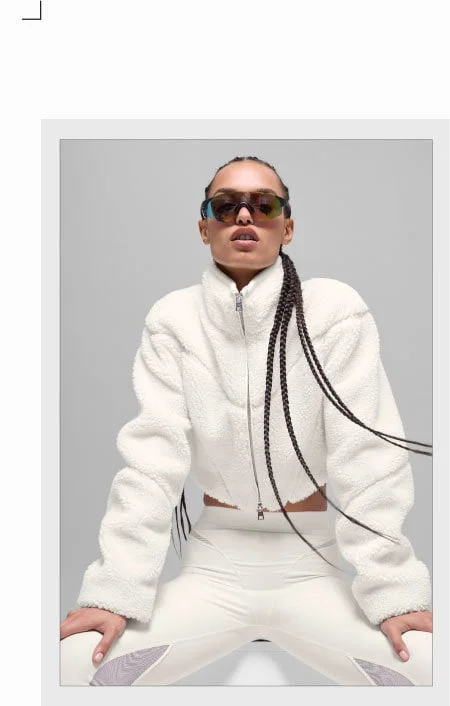 sherpa cropped slope side jacket