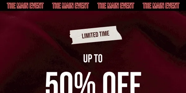 Limited Time! Up to 50% off