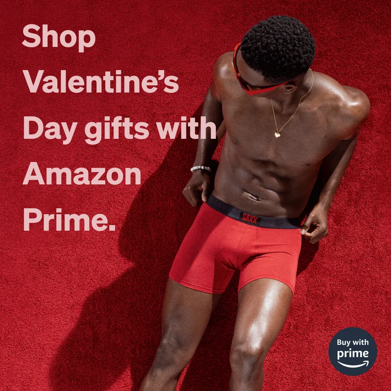 Shop Valentine’s Day gifts with Amazon Prime.