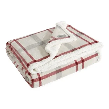 Eddie Bauer Newcastle Red Knit 50"X60" Throw