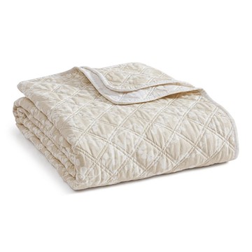 Martha Stewart Branches Beige Cotton 50"X70" Throw