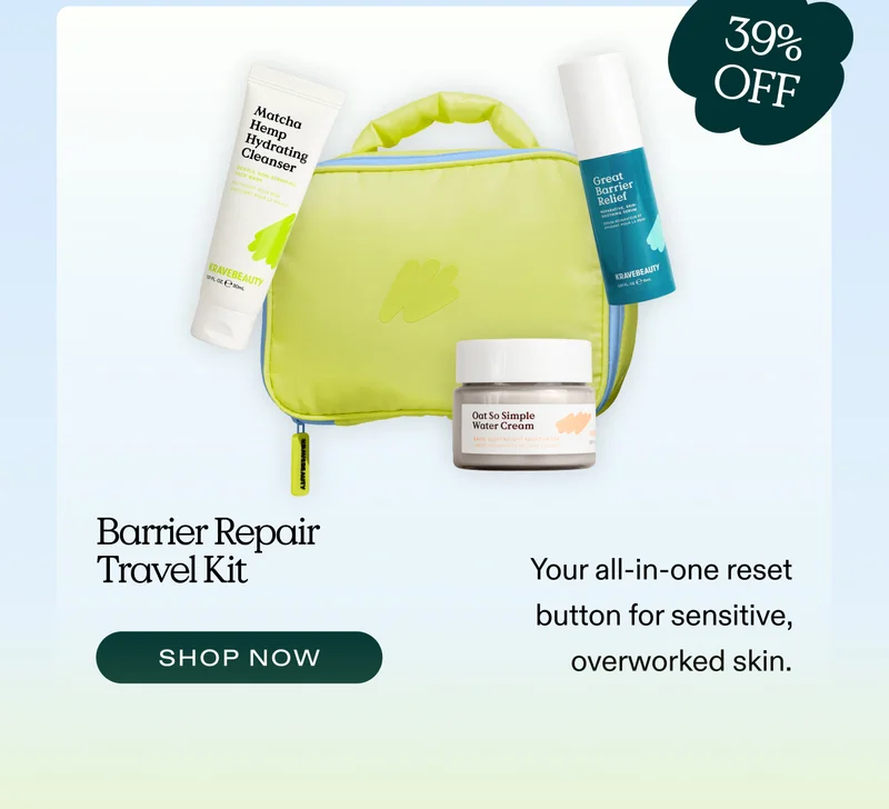 Barrier Repair Travel Kit (39% OFF) Your all-in-one reset button for sensitive, overworked skin.  |  SHOP NOW