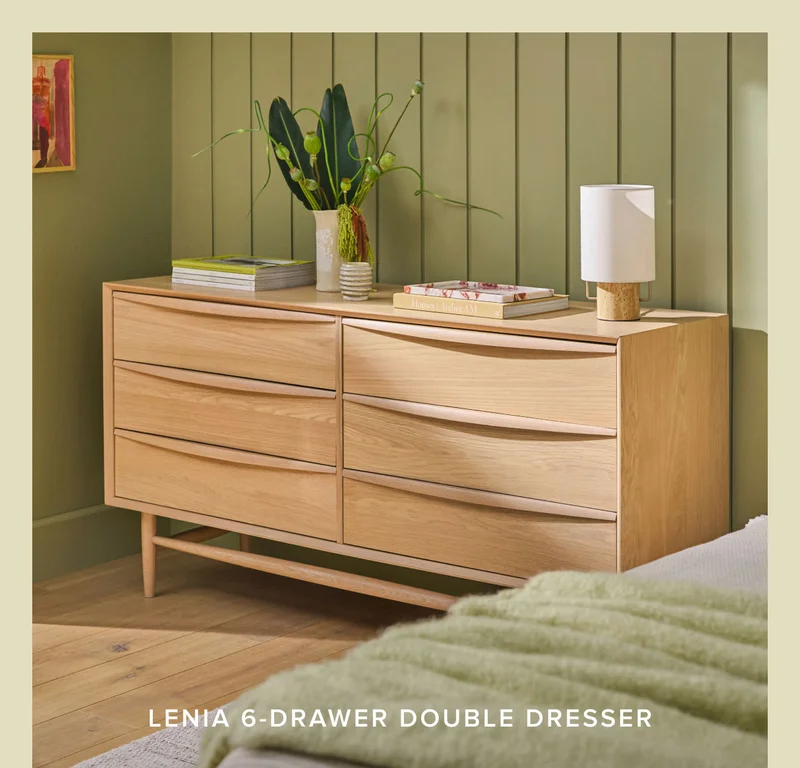 Lenia 6-Drawer Double Dresser