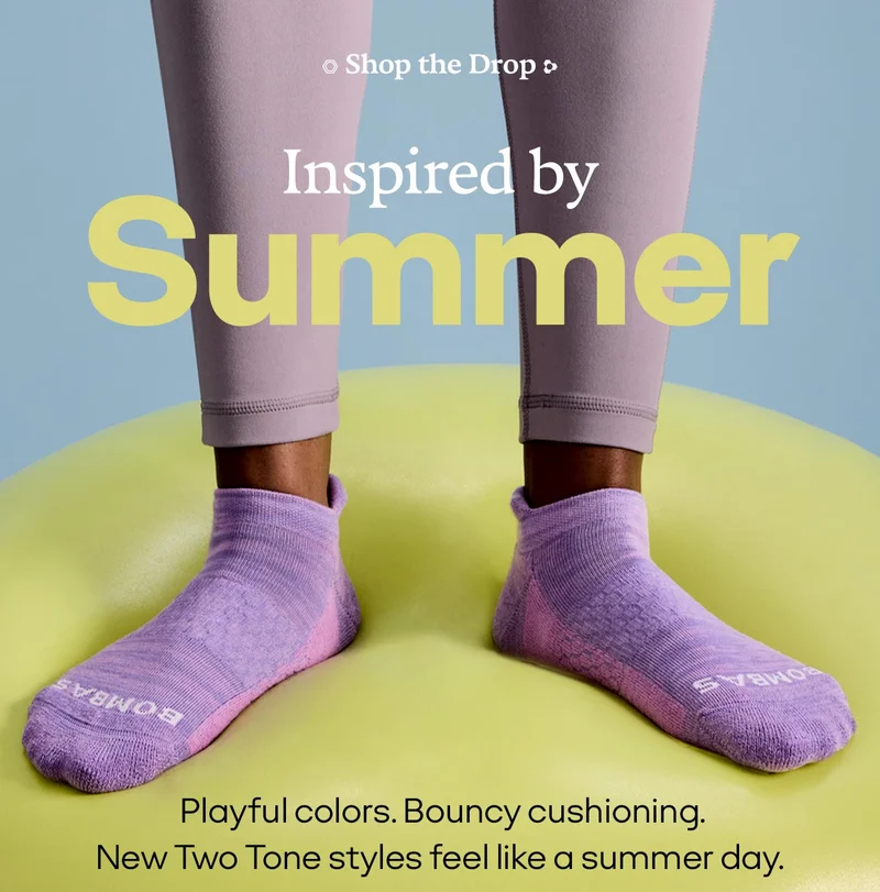 Shop the Drop | Inspired by Summer | Playful colors. Bouncy cushioning. New Two Tone styles feel like a summer day.