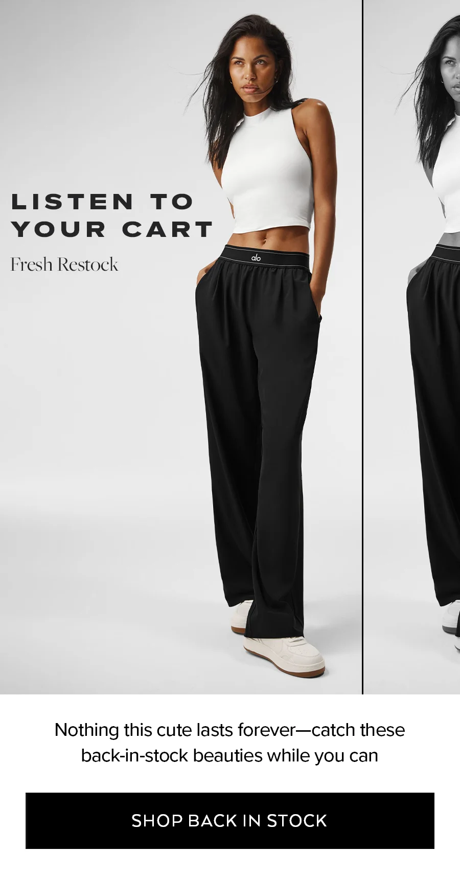 LISTEN TO YOUR CART FRESH RESTOCK. NOTHING THIS CUTE LASTS FOREVER - CATCH THESE BACK-IN-STOCK BEAUTIES WHILE YOU CAN. SHOP BACK IN STOCK.