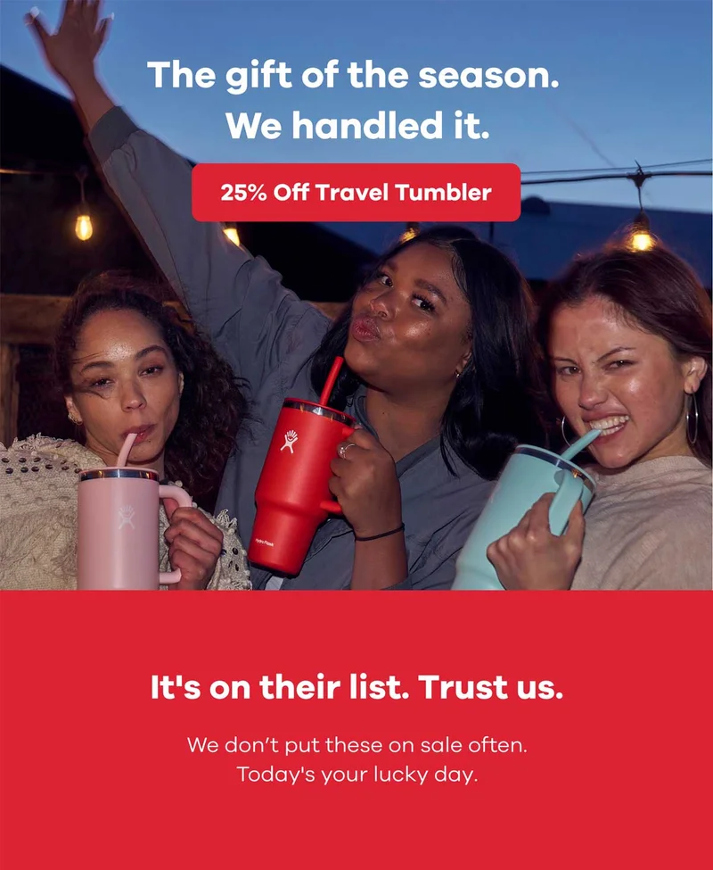 The gift of the season. We handled it.