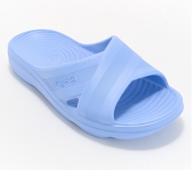 Ryka Cross-Band Recovery Slide Sandals - Refresh