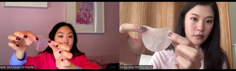 Sarah and Danna Showing Toner Pads