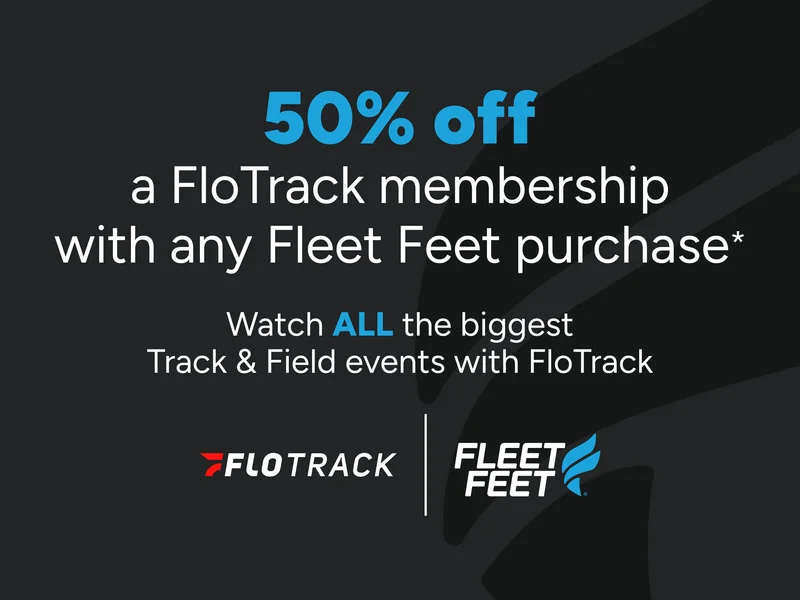 50% off a flotrack membership with any fleet feet purchase