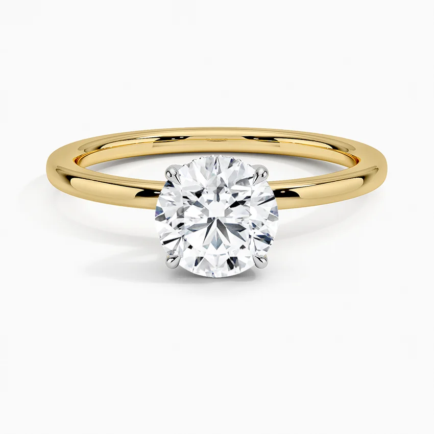 Adorned Mixed Metal Diamond Ring