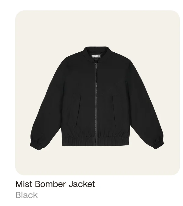 Mist Bomber Jacket Black