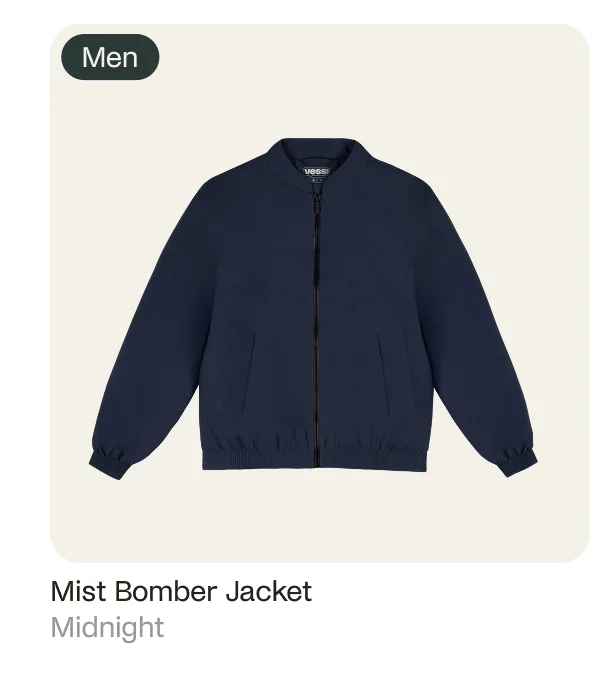 Mist Bomber Jacket Black Midnight