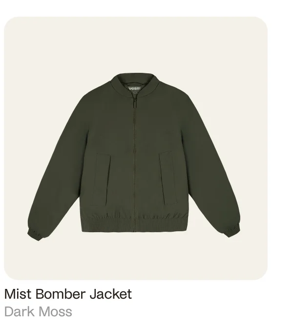 Mist Bomber Jacket Dark Moss