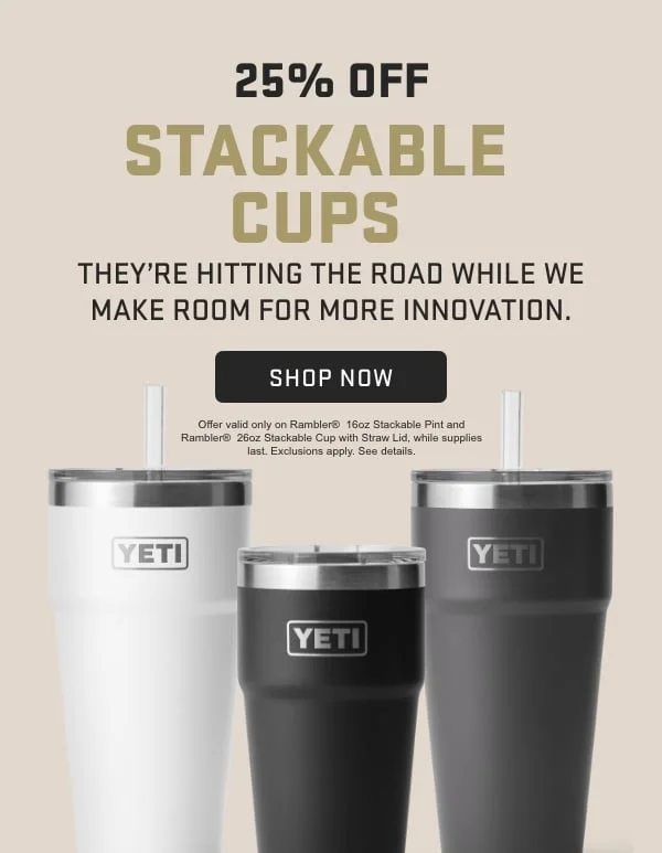 25% Off Stackable Cups