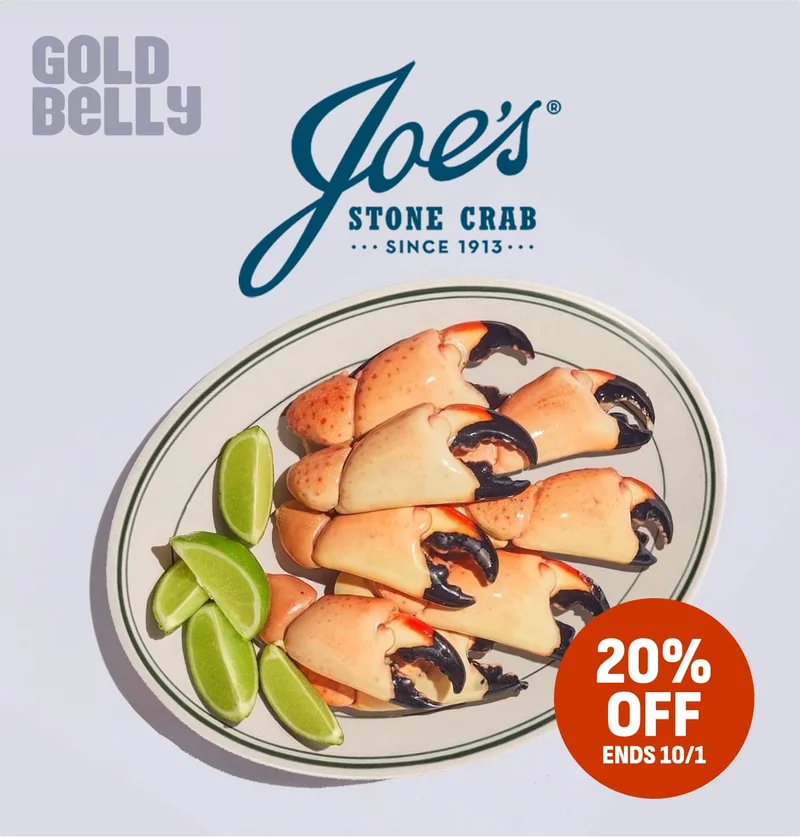 20% Off Joe's Stone Crab 20% Off Joe's Stone Crab