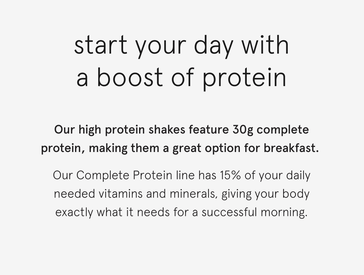 start your day with a boost of protein