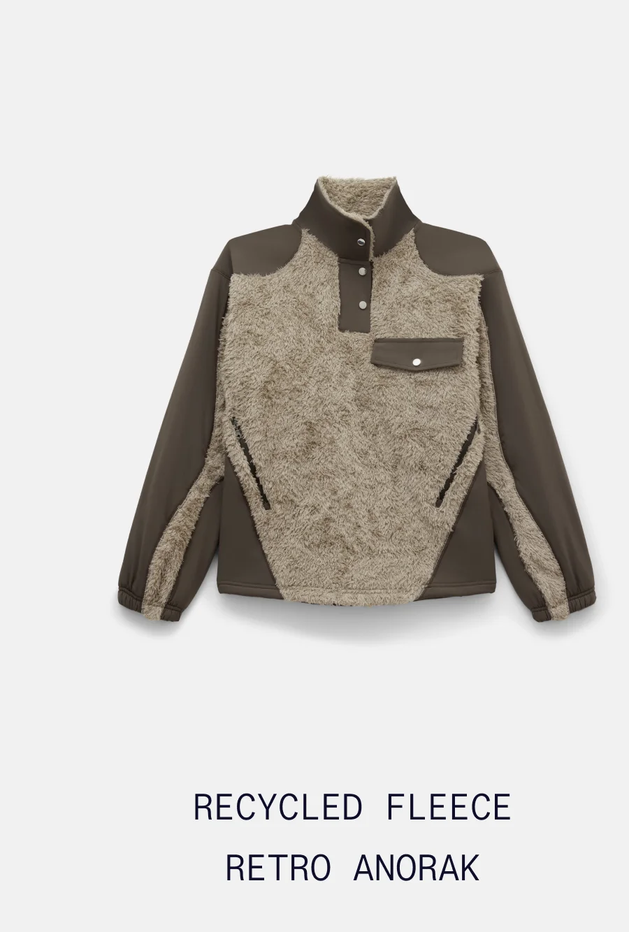 Recycled Fleece Retro Anorak