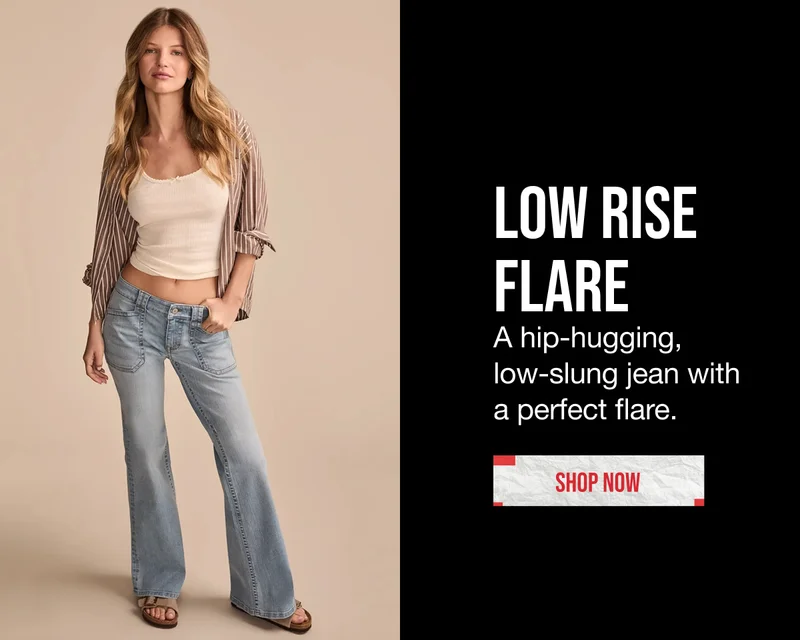Low Rise Flare Shop Now