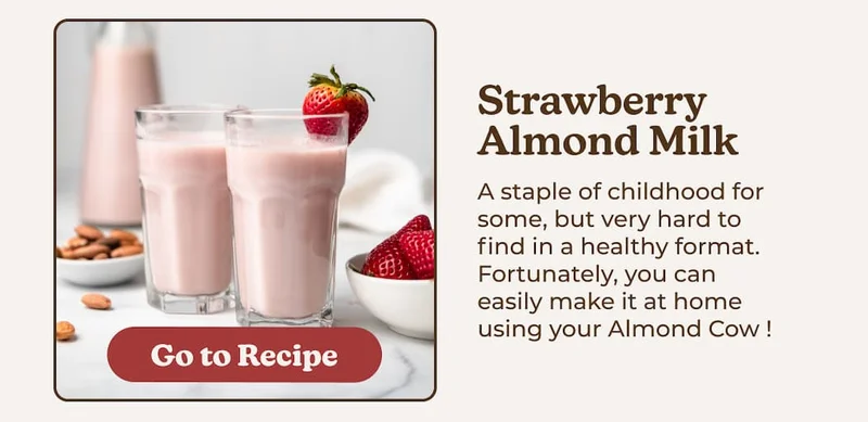 Strawberry Almond Milk Recipe